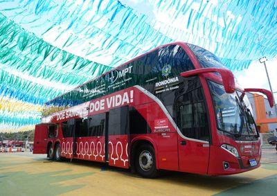 A&ccedil;&atilde;o da Fhemeron utilizou unidade m&oacute;vel para incentivar doa&ccedil;&otilde;es e refor&ccedil;ar os estoques