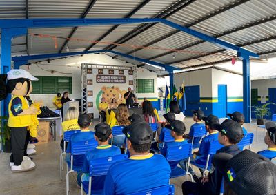 Alunos do 5&ordm; ano da Escola Heitor Villa-Lobos participaram das atividades

