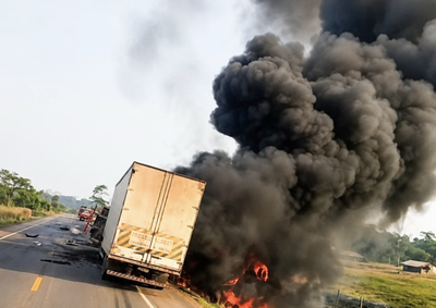 Acidente ocorreu na tarde de segunda-feira e interditou a rodovia at&eacute; a madrugada desta ter&ccedil;a