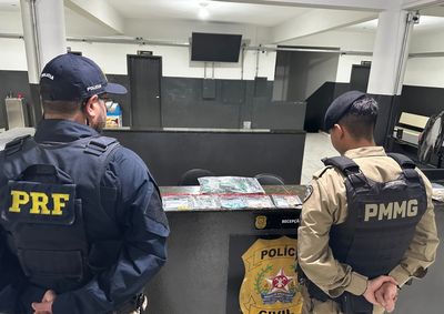 Ve&iacute;culo foi interceptado pela PRF. Grande parte do material estava escondida na cada dele