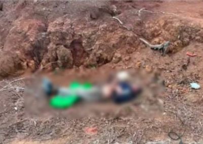 V&iacute;tima com idade presum&iacute;vel de 22 anos estava com m&atilde;os, p&eacute;s e pesco&ccedil;o presos com fios el&eacute;tricos