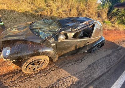 Homem de 55 anos teve ferimentos graves e n&atilde;o soube explicar as causas do acidente