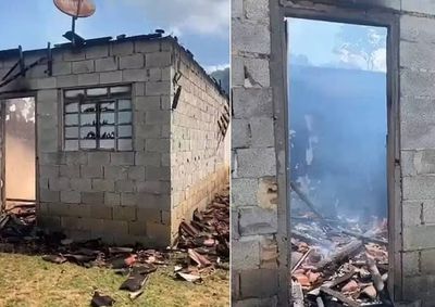 Ele arrombou a porta durante aus&ecirc;ncia da mulher e ateou fogo no im&oacute;vel