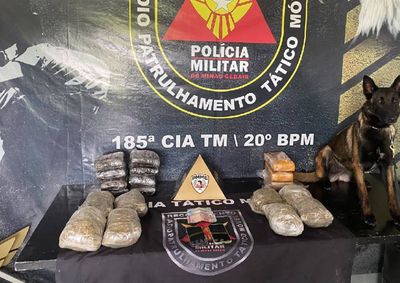 Ve&iacute;culo foi interceptado na BR-459, em Pouso Alegre, ap&oacute;s a PM receber informa&ccedil;&otilde;es de que transportava drogas de Campinas (SP)