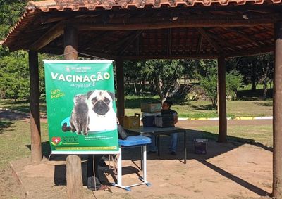 Imuniza&ccedil;&atilde;o gratuita para c&atilde;es e gatos segue at&eacute; &agrave;s 16h na &aacute;rea de lazer Genatti Soave