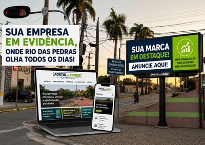 Divulgue sua empresa, fortale&ccedil;a sua marca e alcance mais clientes com as solu&ccedil;&otilde;es de publicidade do Portal da Cidade Rio das Pedras.