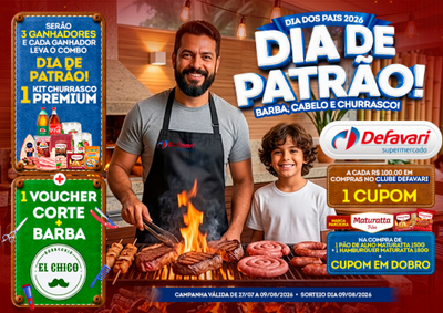 Com sorteio de Kits Churrasco Premium e tratamentos em barbearia, a promo&ccedil;&atilde;o promete celebrar a data em grande estilo.