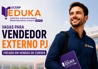Oportunidade &eacute; voltada para profissionais da &aacute;rea comercial que desejam atuar com vendas de cursos e contam com flexibilidade de hor&aacute;rio, comiss&otilde;es e mais.