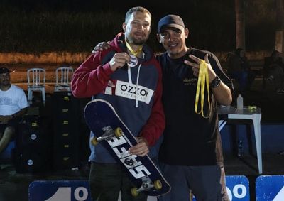 Werick Joaquin Batista garantiu o terceiro lugar na categoria Infantil, enquanto o instrutor Jeferton Malagolini ficou entre os melhores da categoria Maste