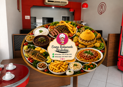 Com op&ccedil;&otilde;es da culin&aacute;ria nordestina e pratos tradicionais do dia a dia, restaurante funciona de segunda a s&aacute;bado e recebe clientes das 11h &agrave;s 15h.
