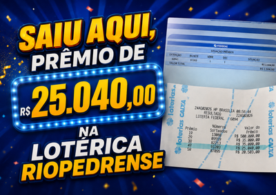 Bilhete premiado acertou o 4&ordm; pr&ecirc;mio da extra&ccedil;&atilde;o 6.094, realizada no &uacute;ltimo s&aacute;bado (22).