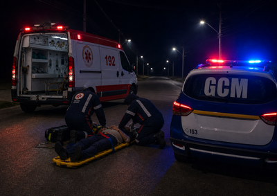 V&iacute;tima foi socorrida pelo Hospital S&atilde;o Vicente de Paulo; pol&iacute;cia busca c&acirc;meras para identificar o ve&iacute;culo e o condutor