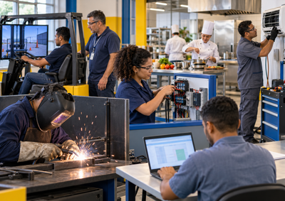 Capacita&ccedil;&otilde;es em log&iacute;stica, ind&uacute;stria, tecnologia e servi&ccedil;os podem fortalecer o curr&iacute;culo de quem procura emprego em Rio das Pedras e regi&atilde;o