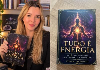  Stefany Bertollo apresenta a obra &ldquo;Tudo &eacute; Energia - As 12 Leis Invis&iacute;veis que Governam a Realidade&rdquo; em evento com sess&atilde;o de aut&oacute;grafos nesta sexta-feira 