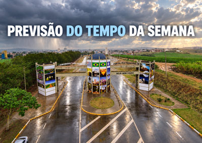Previs&atilde;o indica chuva na segunda-feira, abertura de sol no meio da semana e retorno das instabilidades pr&oacute;ximo ao fim de semana