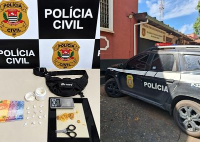 Investiga&ccedil;&atilde;o resultou na apreens&atilde;o de por&ccedil;&otilde;es de coca&iacute;na e crack, dinheiro e objetos utilizados no preparo dos entorpecentes.