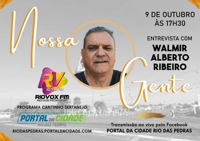 A entrevista ser&aacute; nesta sexta-feira, dia 9 de outubro, a partir das 17h30, no Programa Cantinho Sertanejo
