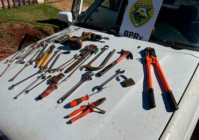Cinco motores el&eacute;tricos foram recuperados ap&oacute;s a pol&iacute;cia identificar sinais de arrombamento em uma empresa de S&atilde;o Pedro do Igua&ccedil;u