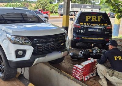 Droga estava escondida no tanque de combust&iacute;vel de uma caminhonete em S&atilde;o Miguel do Igua&ccedil;u