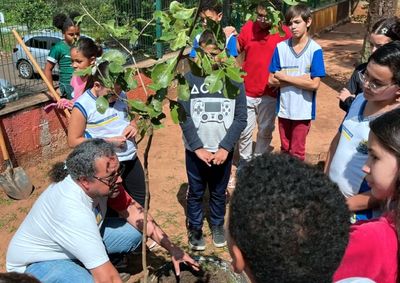 Alunos do 5&ordm; ano da EMEB Janete Maria Martinelli Lia participaram de a&ccedil;&atilde;o de educa&ccedil;&atilde;o ambiental com apoio da CPFL