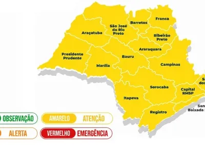 Alerta do boletim El Ni&ntilde;o prev&ecirc; tempestades, risco de alagamentos e encharcamento do solo em todo o estado entre quinta (22) e s&aacute;bado (24)