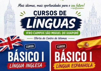 Cursos do Centro de Idiomas s&atilde;o voltados a estudantes do ensino m&eacute;dio e egressos; inscri&ccedil;&otilde;es come&ccedil;am nessa quinta-feira (20).