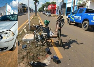 Acidente ocorreu na tarde de s&aacute;bado na regi&atilde;o central do munic&iacute;pio localizado no Vale do Guapor&eacute;.