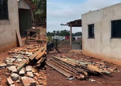 Prefeitura e moradores se mobilizam para entregar doa&ccedil;&otilde;es e auxiliar na recupera&ccedil;&atilde;o de resid&ecirc;ncia atingida por ventos fortes na 10&ordf; Linha.