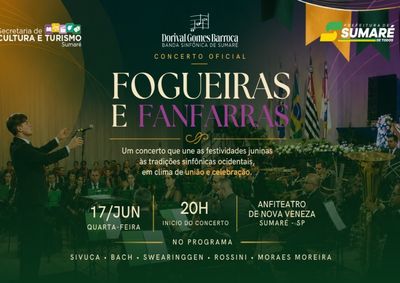 Espet&aacute;culo &ldquo;Fogueiras e Fanfarras&rdquo; acontece dia 17 de junho, &agrave;s 20h, no Anfiteatro, com estreia in&eacute;dita em vers&atilde;o heavy metal de &ldquo;Pra Frente Brasil"
