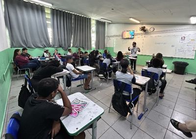 Iniciativa da BRK utiliza atividades l&uacute;dicas e interativas para conscientizar sobre a import&acirc;ncia do saneamento b&aacute;sico para a sa&uacute;de e o meio ambiente