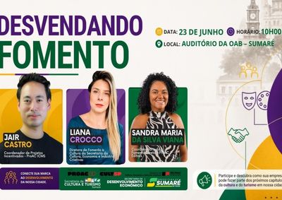 Evento gratuito "Desvendando Fomento" reunir&aacute; especialistas do Estado para esclarecer d&uacute;vidas sobre editais, incentivo fiscal e financiamento cultural