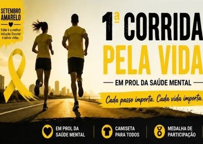Evento ser&aacute; realizado em 27 de setembro, na Pra&ccedil;a das Bandeiras, com corrida de 5 km, caminhada de 2,5 km e expectativa de at&eacute; 500 participantes

