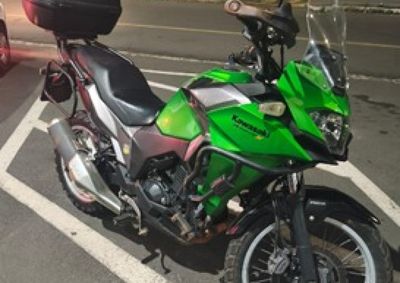 Motocicleta foi localizada em uma &aacute;rea de mata no Jardim Manchester ap&oacute;s patrulhamento da Pol&iacute;cia Militar