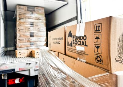 Munic&iacute;pio recebeu 50 cestas b&aacute;sicas, 230 kits de higiene, 230 kits de limpeza e 1.120 litros de &aacute;gua mineral, al&eacute;m de roupas e ra&ccedil;&atilde;o para animais