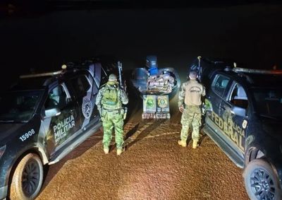 Suspeitos fugiram pela mata ap&oacute;s perceberem a aproxima&ccedil;&atilde;o das equipes; preju&iacute;zo ao crime organizado &eacute; estimado em R$ 1,84 milh&atilde;o