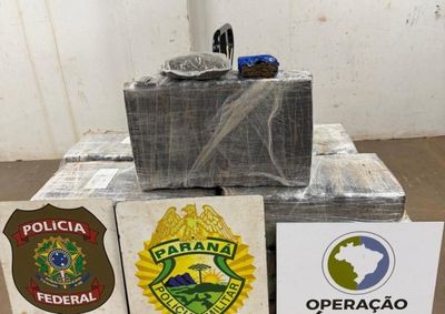 Carga estava sendo transportada por uma trilha em meio &agrave; mata e foi localizada ap&oacute;s monitoramento de uma embarca&ccedil;&atilde;o 