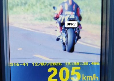 Batalh&atilde;o de Pol&iacute;cia Rodovi&aacute;ria intensificou a fiscaliza&ccedil;&atilde;o na regi&atilde;o Oeste e registrou mais de 100 flagrantes de excesso de velocidade por dia