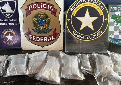 Fiscaliza&ccedil;&atilde;o identificou compartimento secreto na bagagem, especialmente preparado para o transporte da droga