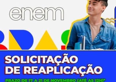 Candidatos de Tr&ecirc;s Rios que faltaram por doen&ccedil;a ou problema log&iacute;stico no dia da prova t&ecirc;m at&eacute; o meio-dia (21/11) para enviar a solicita&ccedil;&atilde;o ao INEP.