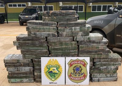 O entorpecente apreendido foi encaminhado à Delegacia da Polícia Federal e nenhum suspeito foi localizado