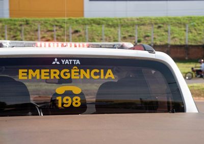 O caminhão estava carregado com esterco vegetal e o motorista saiu ileso do acidente