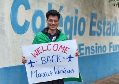 Marcus Vinicius, de 15 anos, é aluno do Colégio Estadual Raquel de Queiroz e conta detalhes sobre a experiência no exterior