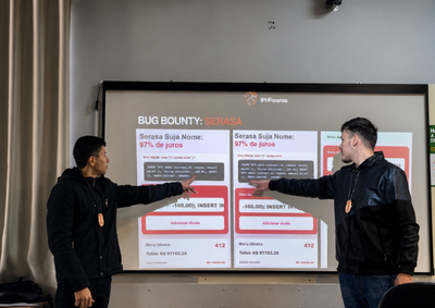 O encontro contou com a participa&ccedil;&atilde;o dos ex-alunos da escola, Jo&atilde;o Carlos e Weryck Pimentel, que atualmente atuam na &aacute;rea de tecnologia e per&iacute;cia digital 