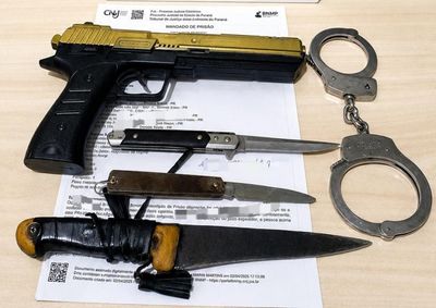 PMs cumpriram ordem judicial contra homem de 50 anos com mandado por les&otilde;es corporais