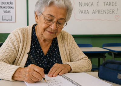 A atividade &eacute; gratuita e direcionada a homens e mulheres com 60 anos ou mais que desejam aprender a ler e escrever ou melhorar suas habilidades