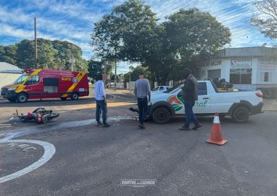 A colis&atilde;o foi registrado na tarde desta ter&ccedil;a-feira (7), na rotat&oacute;ria entre a avenida aracaju e a avenida Brasil
