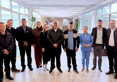 Prefeitos foram recebidos na capital do Estado pelo secret&aacute;rio C&eacute;sar Augusto Neves Luiz