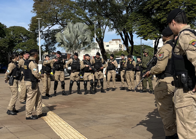 O evento aconteceu na Pra&ccedil;a Santos Dumont e marcou o in&iacute;cio de uma ofensiva integrada contra a criminalidade no munic&iacute;pio e em cidades da regi&atilde;o