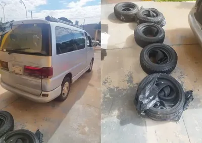 Carga ilegal e bicicleta el&eacute;trica eram transportadas em carro retido por for&ccedil;as de seguran&ccedil;a na tarde de s&aacute;bado; casal foi encaminhado