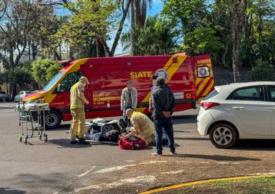 A batida aconteceu na rotat&oacute;ria da avenida Apucarana, nas proximidades do Bosque Uirapuru